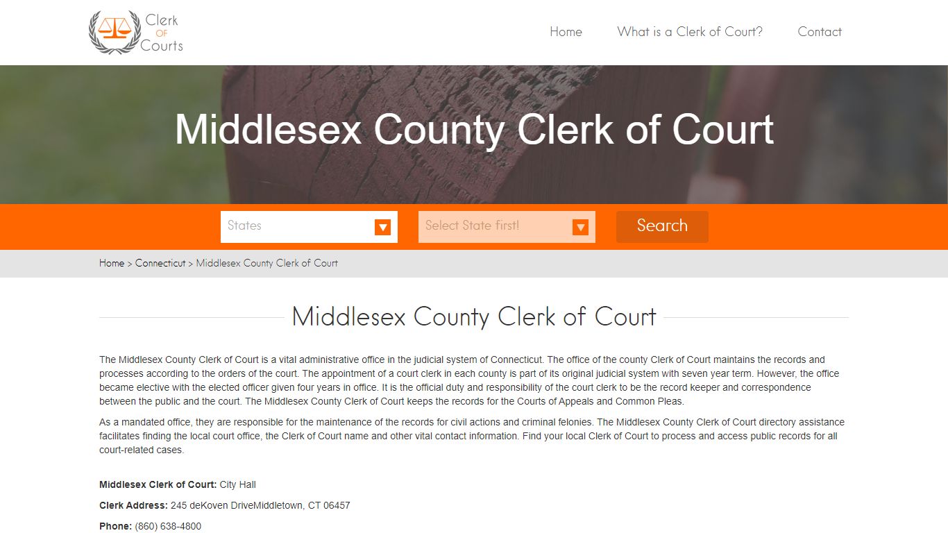 Middlesex County Clerk of Court