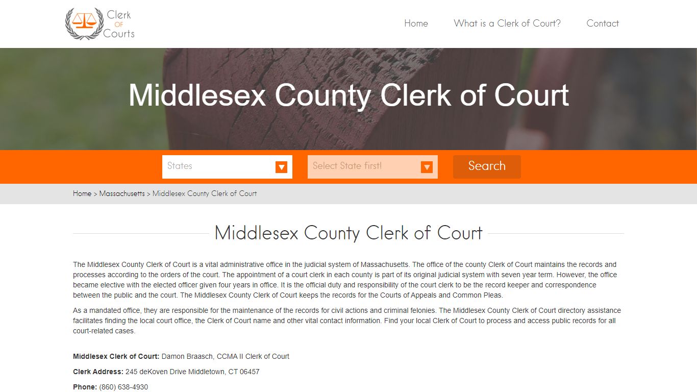 Middlesex County Clerk of Court